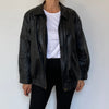 Bomber leather jacket