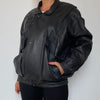 Black Bomber leather jacket