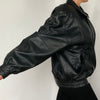 Bomber leather jacket