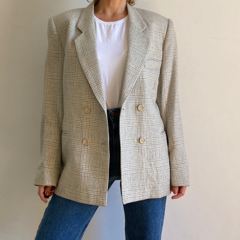 New Vintage Plaid Blazer