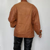 Brown Bomber leather jacket