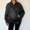 Bomber leather jacket