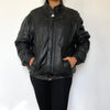 Black Bomber leather jacket