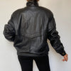 Black Bomber leather jacket