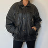 Bomber leather jacket