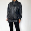 Bomber leather jacket