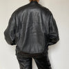 Black Bomber leather jacket