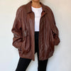 Burgundy Bomber Jacket