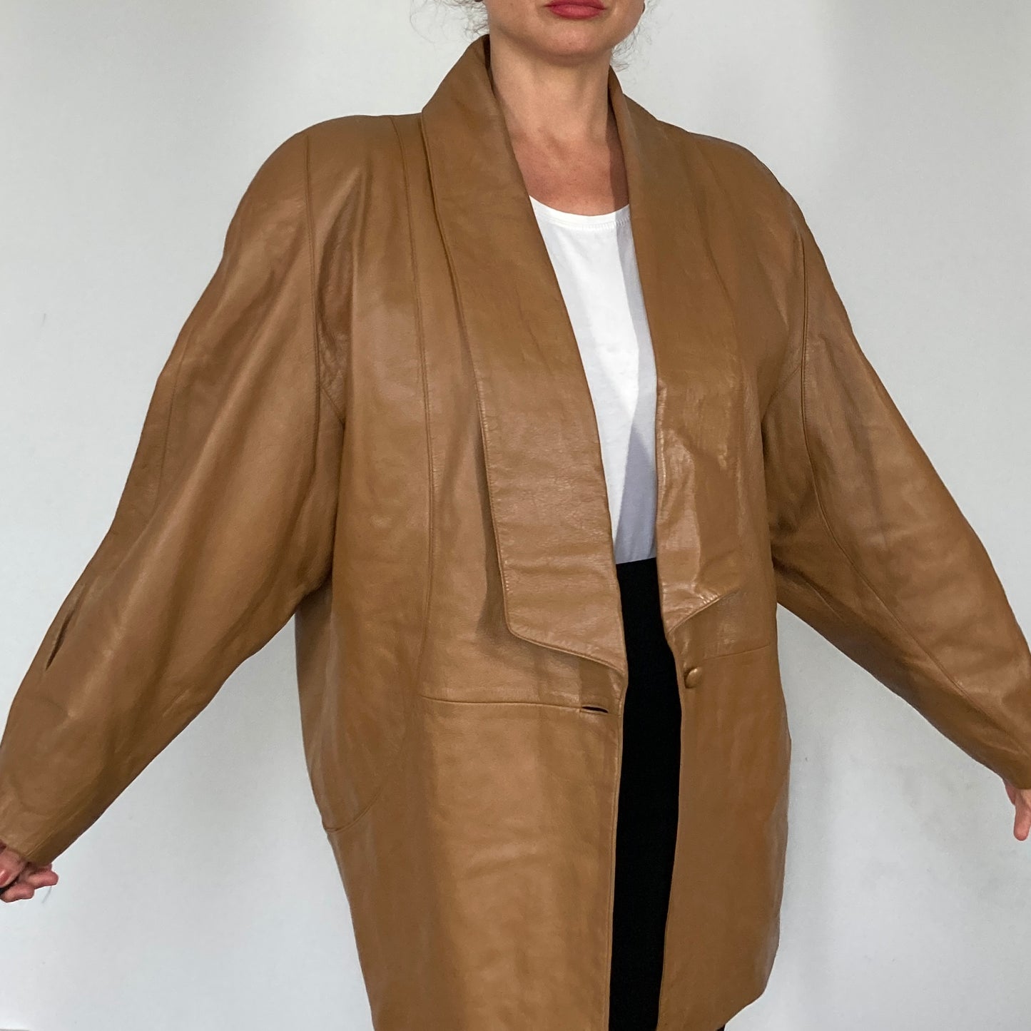 Lightweight Camel Leather jacket