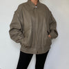 Light brown Bomber leather jacket