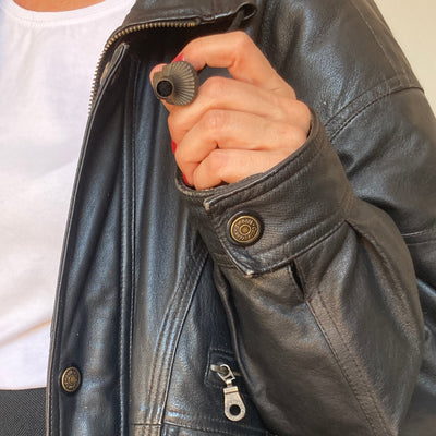 Bomber leather jacket