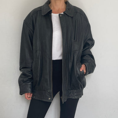 Bomber leather Jacket