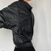 Black Bomber leather jacket