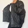 Black Bomber leather jacket