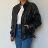 Bomber leather jacket