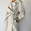 Beige Long Trench Coat