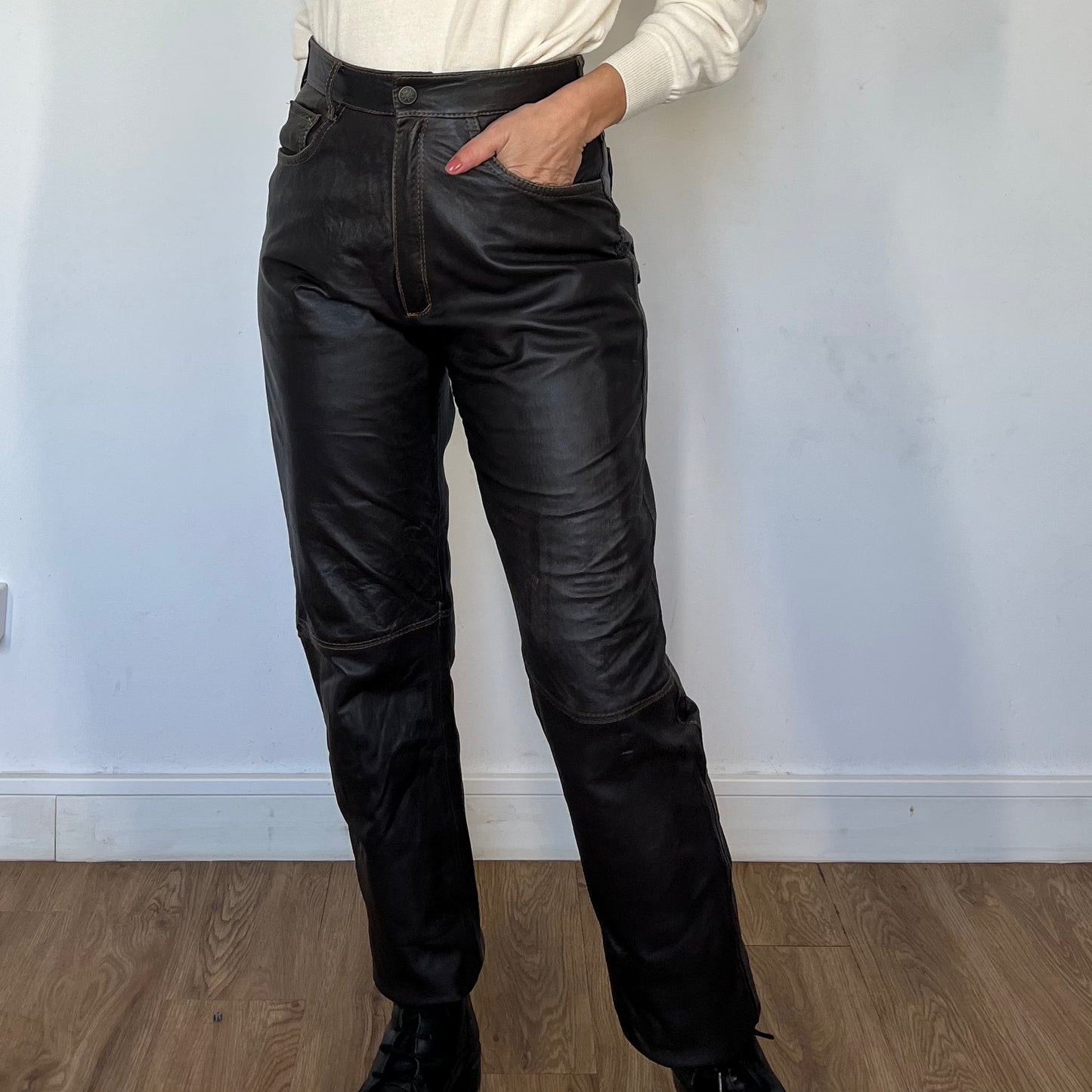 Brown Leather trousers