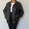 Bomber leather jacket