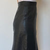 Black leather skirt