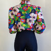 Retro Floral Blouse