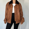 Aviator brown Bomber jacket