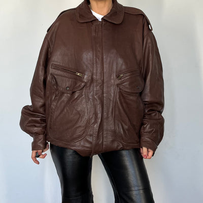 Vintage Brown Bomber jacket