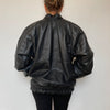 Black Bomber leather jacket