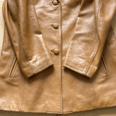 Camel leather jacket