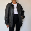 Bomber leather jacket