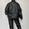 Black Bomber leather jacket