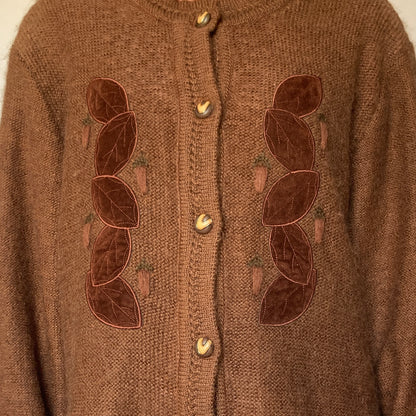 Brown Mohair Cardigan