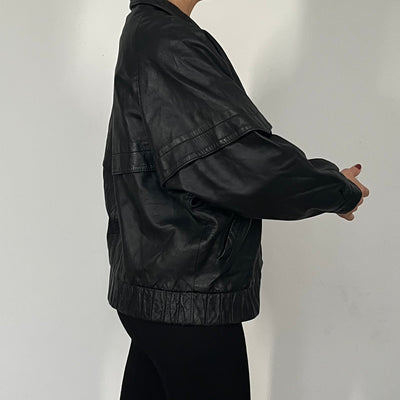 Lightweight Bomber leather jacket