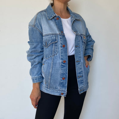 Oversized denim jacket