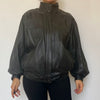 Bomber leather jacket