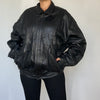 Bomber leather jacket