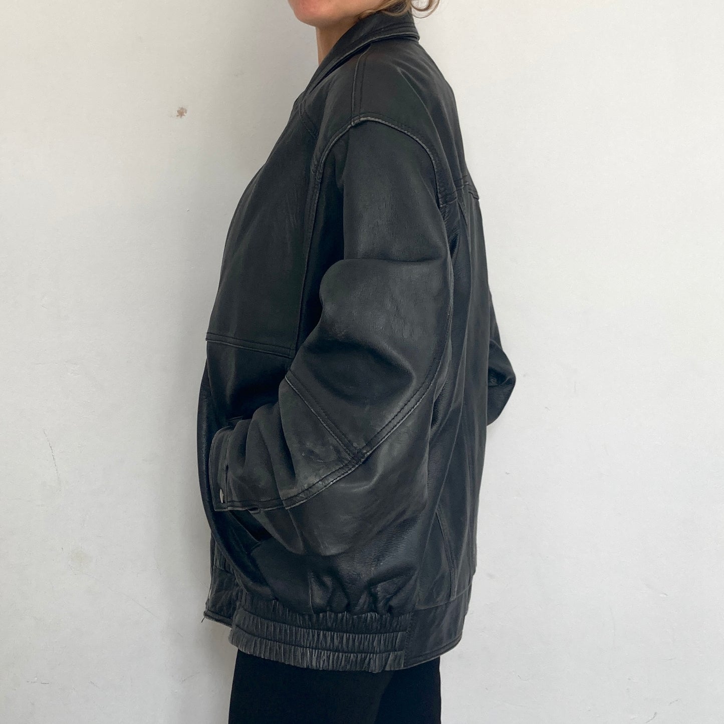 Bomber leather Jacket
