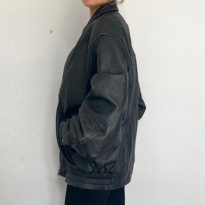 Bomber leather Jacket